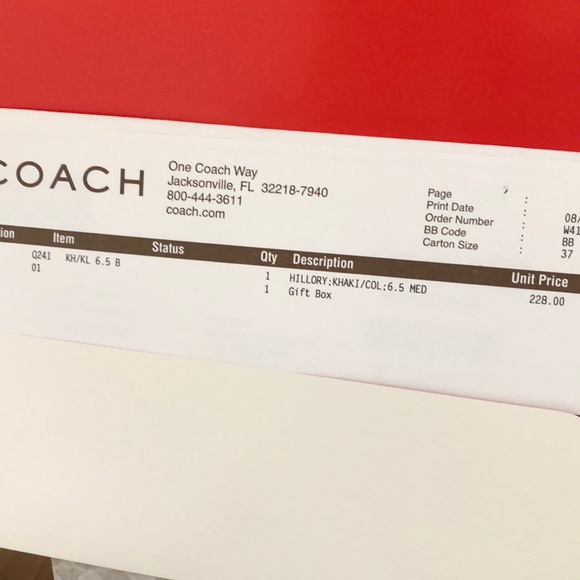 COACH Monogrammed Hillory Heels 6.5 - Picture 8 of 8